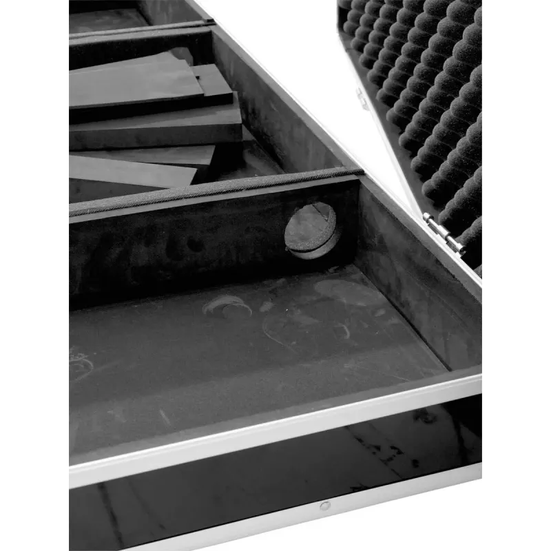 Kietas dėklas Roadinger 30125342 DJ valdikliui, fanera, juoda, sidabrinė