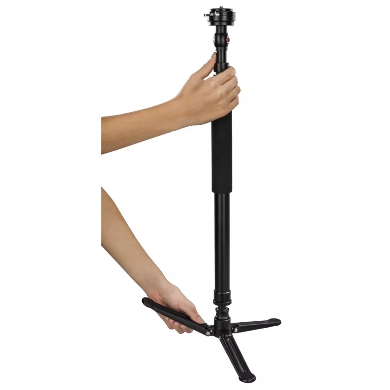 Hama Smooth Tripod 1/4 colio aliuminis juodas rožinis