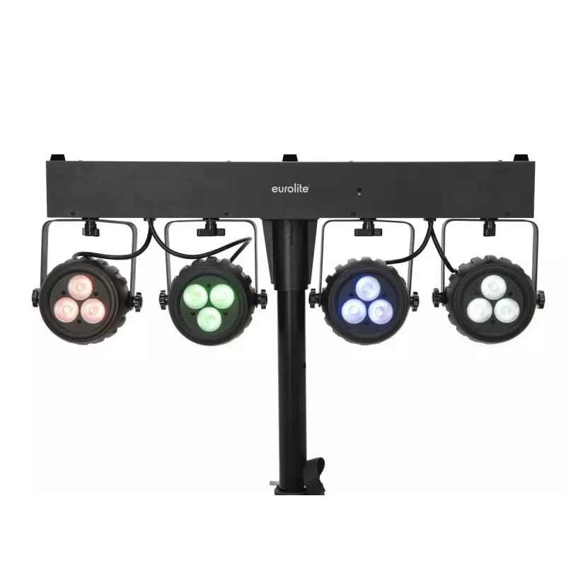 Bėginis apšvietimo taškas Eurolite 42109606 LED vidaus apdailai apvalus juodas