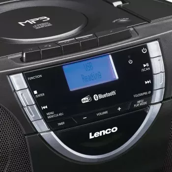 Asmeninis CD grotuvas Lenco SCD-600 juodos spalvos sidabro DAB+ FM PLL