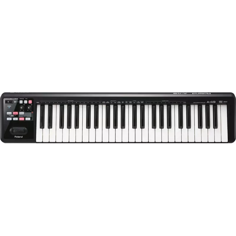 MIDI klaviatūra Roland A-49 49 klavišai USB Juoda Balta