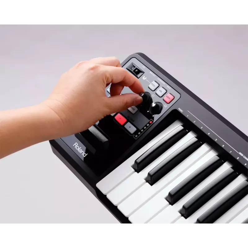 MIDI klaviatūra Roland A-49 49 klavišai USB Juoda Balta