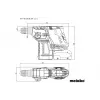 Hammer Drill Metabo KH 18 LTX BL 24, 1280 RPM, SDS Plus, 2,4 cm