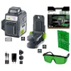 Linijos lazerinis nivelyras Laserliner PocketPlane-Laser 3G ±0,3 mm/m savaiminio išsilyginimo
