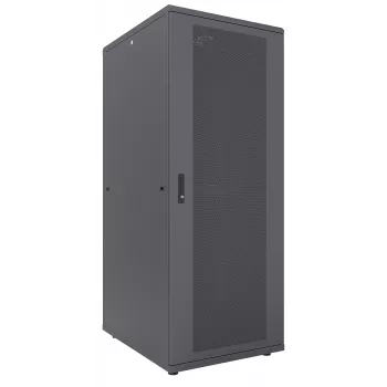 Intellinet 19 colių serverių spinta – laisvai stovinti, 47U, 800 x 1000 mm (plotis x gylis), juoda, išardoma pakuotė, maks. 1500 kg, daugiataškis durų užraktas, po vieną užraktą šoninėms plokštėms, naudojamas gylis 123–773 mm, IP20, stovas, plienas