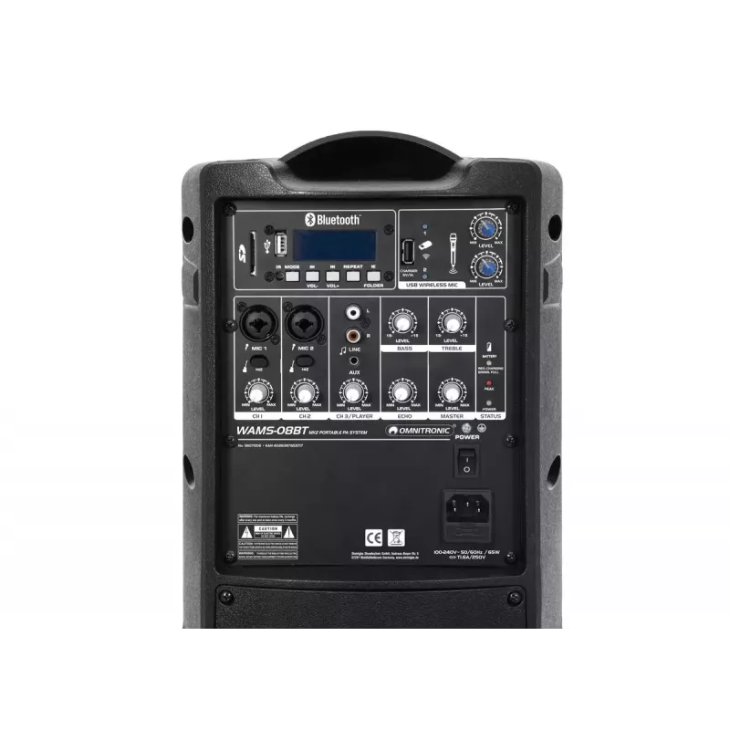 Dviejų krypčių garsiakalbis Omnitronic WAMS-08BT MK2