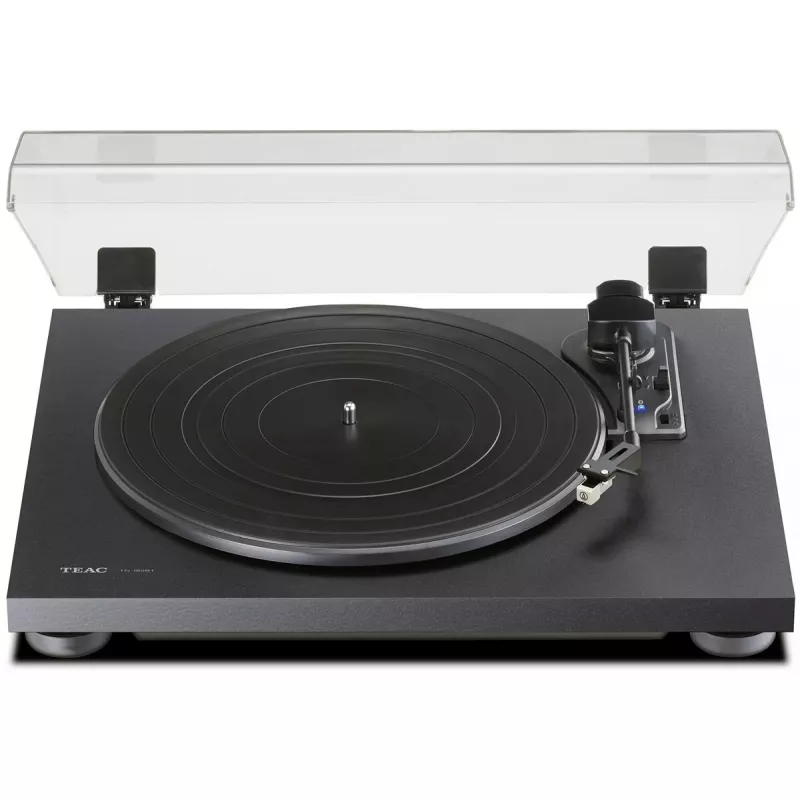 Juostinė garso patefono grotuvas TEAC TN-180BT-A3 juodas pusiau automatinis