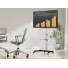 Equip 37-86 colių pasukamas TV stovas 50 kg talpos reguliuojamo aukščio