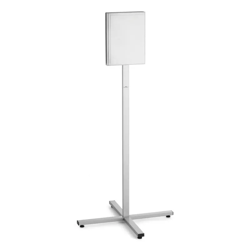 Informacinis stendas Durable 502057 A4 iš nerūdijančio plieno, antracito/pilka, 638×638×1348 mm