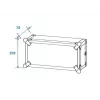 Kietas dėklas Roadinger 30107204 Aliuminis Juoda Sidabrinė 525x550x270mm