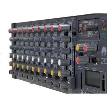 Maišytuvas Omnitronic RM-1422FX 12 kanalų 20 - 20000 Hz Juodas