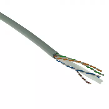 ACT Cat 6 F/UTP tvirtas instaliacinis kabelis, PVC, CPR euroklasė ECA, 24AWG, pilkas 305 metrai