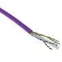 ACT Cat 6 F/UTP kieto laidininko montavimo kabelis, LSZH, CPR euroklasė ECA, 24 AWG, violetinis, 305 m