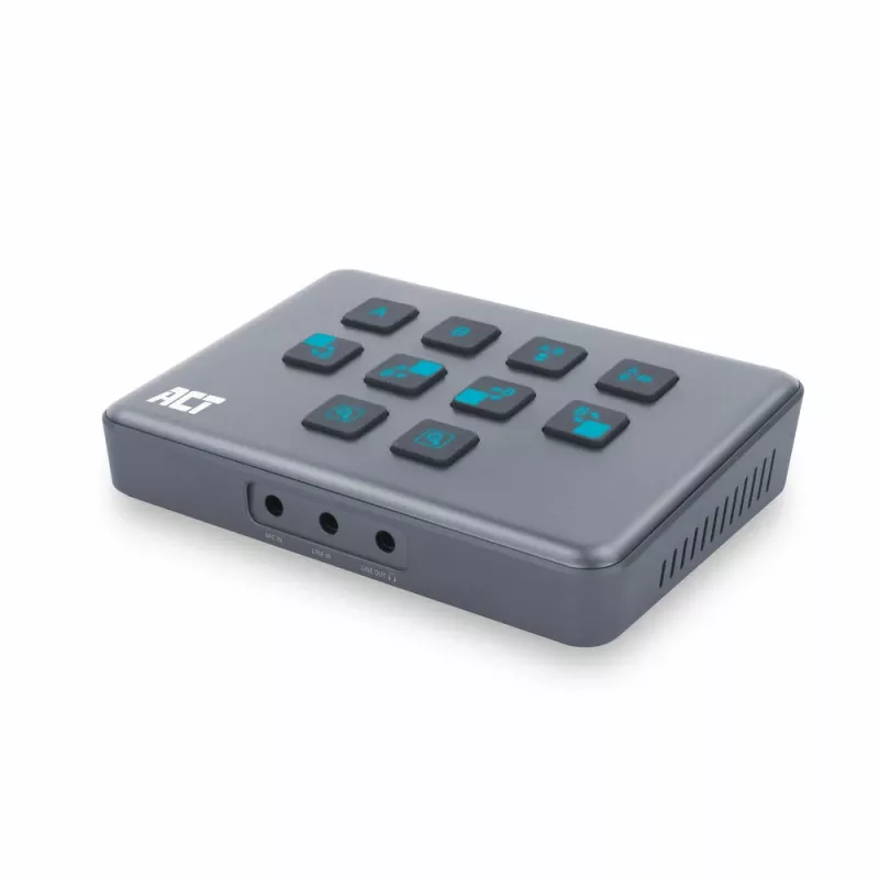 ACT dviejų HDMI įvesčių USB-C vaizdo perjungiklis 60Hz pilkas