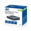 ACT dviejų HDMI įvesčių USB-C vaizdo perjungiklis 60Hz pilkas