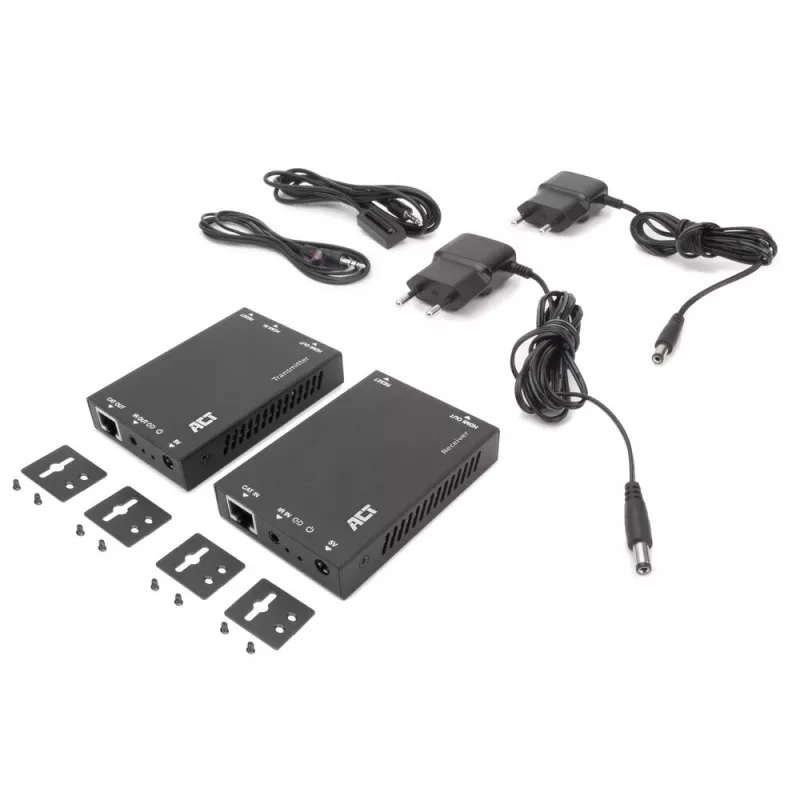 HDMI per CAT išplėtimo rinkinys ACT AC7852 — HDMI signalo perdavimas iki 150 m per CAT5e