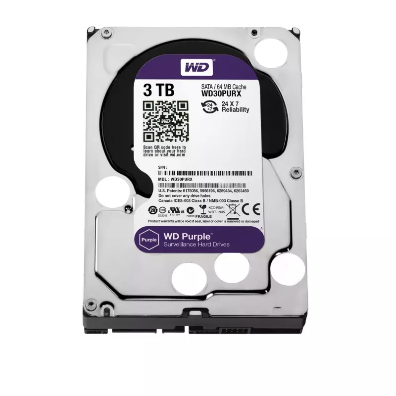 HDD Western Digital 3TB 3.5 col. SATA WD30PURX