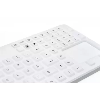 Klaviatūra GETT Cleantype Prime Touch+ USB Swiss balta