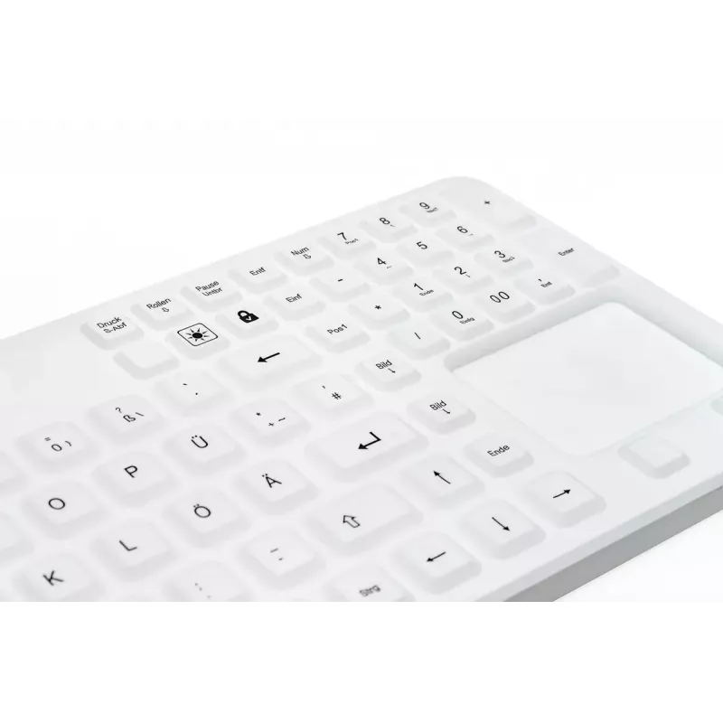 Klaviatūra GETT Cleantype Prime Touch+ USB Swiss balta