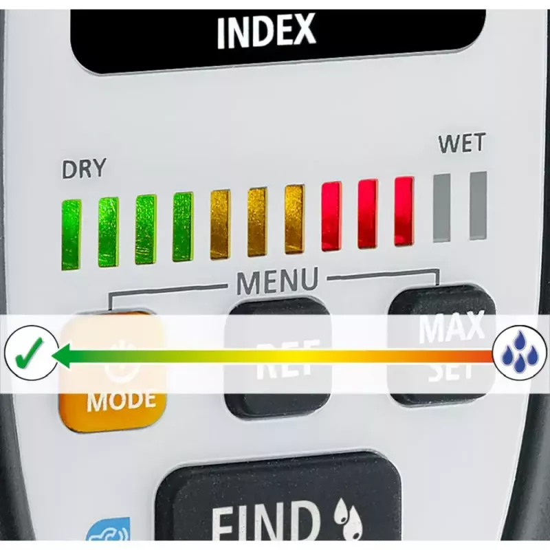 Laserliner MultiWet-Finder Plus elektroninis higrometras juoda balta skaitmeninis ekranas
