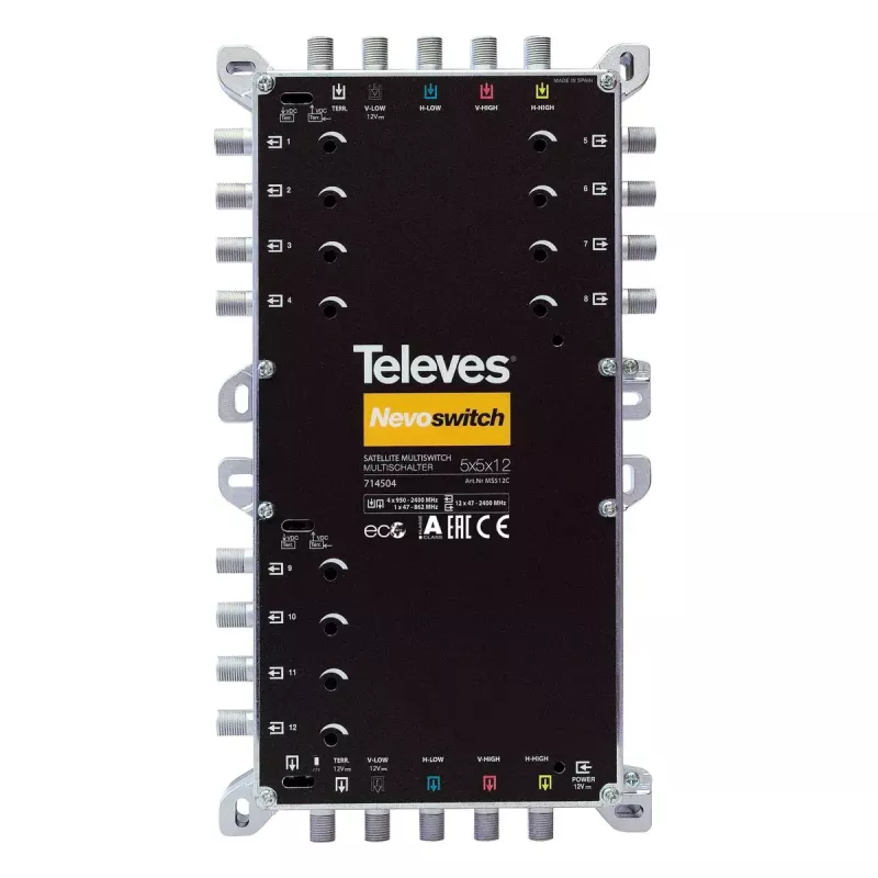 Palydovinis daugiajungiklis Televes MS512C