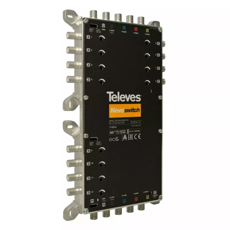 Palydovinis daugiajungiklis Televes MS512C