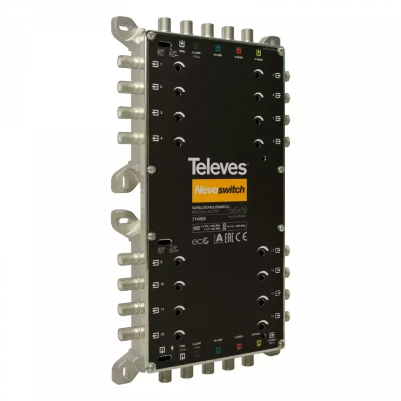 Palydovinis multiswitch Televes 714505 5 įėjimai 16 išėjimų