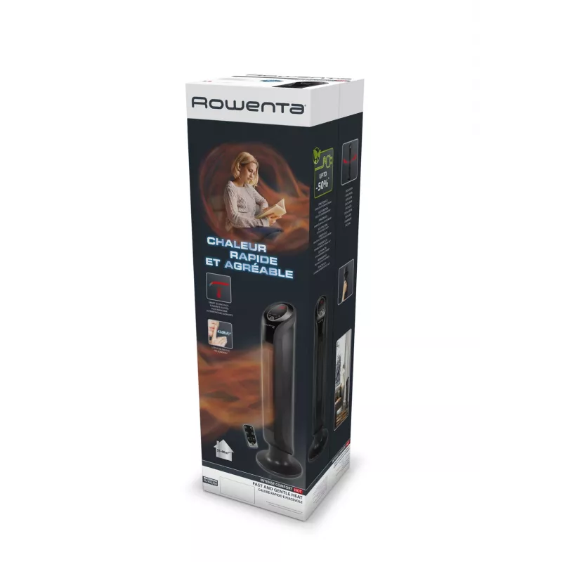 Rowenta Intense Comfort Hot SO9420 Patalpų šildytuvas juodas 2400 W ventiliatorinis elektrinis patalpų šildytuvas