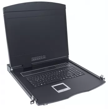 Intellinet 508025 stovo valdymo pultas 43,2 cm (17 colių) 1280 x 1024 pikselių Juoda 1U