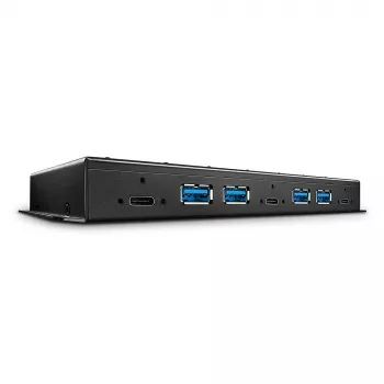 Lindy 7 prievadų USB 3.2 Gen 2 metalinis šakotuvas