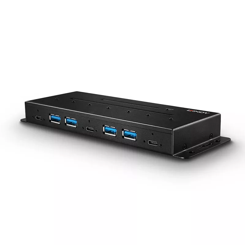 Lindy 7 prievadų USB 3.2 Gen 2 metalinis šakotuvas