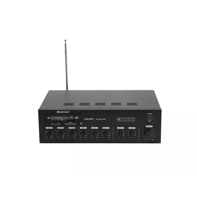 Garso stiprintuvas Omnitronic 80709606 Performance/stage Juoda