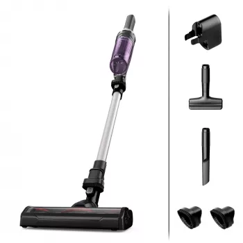 Rowenta RH1129 2-in-1 stick vacuum baterija Dry Bagless 0.4 L 100 W Purple, Aluminium