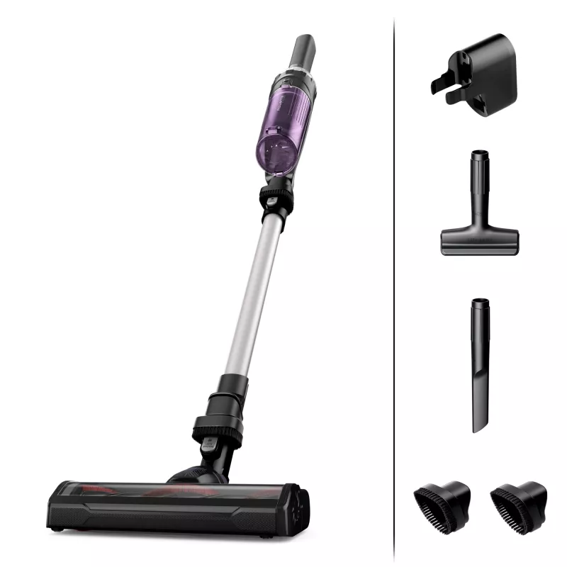 Rowenta RH1129 2-in-1 stick vacuum baterija Dry Bagless 0.4 L 100 W Purple, Aluminium