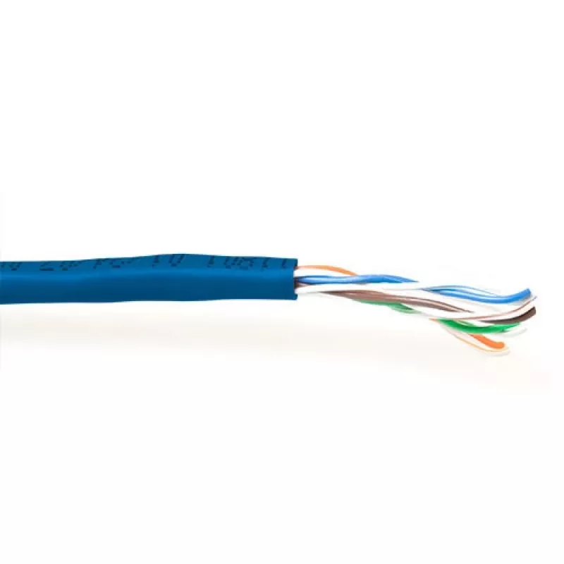 Kabelis ACT CAT5E U/UTP PVC vientisas mėlynas 305 m