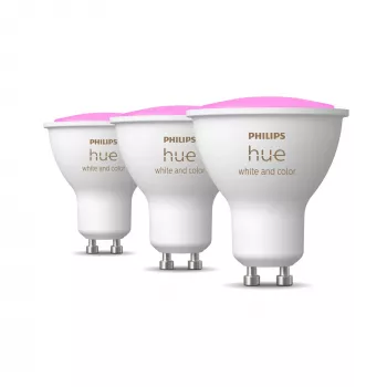 Philips Hue White and colour ambience GU10 – išmanusis prožektorius – (3 vnt. pakuotė)