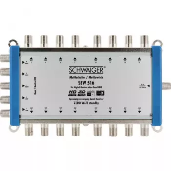 Palydovinis multiswitch Schwaiger SEW516 531 5 įėjimai 16 išėjimų