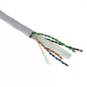 ACT Cat 6A U/UTP tvirta instaliacinė kabelis, PVC Eca 23AWG pilkas 305 metrai