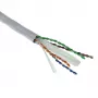 ACT Cat 6A U/UTP tvirta instaliacinė kabelis, PVC Eca 23AWG pilkas 305 metrai
