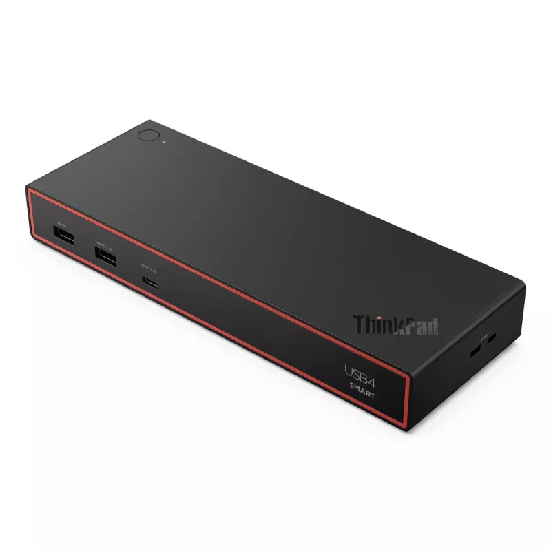 Dokingo stotelė Lenovo ThinkPad USB4 Smart Dock 5500 — USB4, 65W PD, Gigabit Ethernet, 4K@60Hz, 100W PSU, Eclipse Juoda