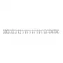 GBC Wire spines 3:1 NO5 8mm A4, sidabrinis, 3 lapai, metalas, A4, 8 mm, 318 mm