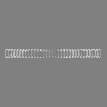 GBC Vieliniai nugarėlės 3:1 NO7 11mm A4, Balta, 3 lapai, Metalas, A4, 1,1 cm, 297 mm