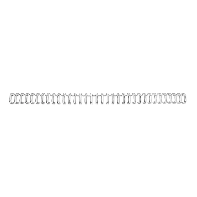 GBC vieliniai nugarėlės 3:1 NO8 12,5 mm A4, sidabrinė, 3 lapai, metalas, A4, 1,25 cm, 280 mm