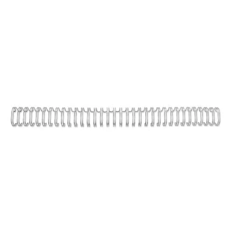 GBC vieliniai nugarėlės 3:1 NO8 12,5 mm A4, sidabrinė, 3 lapai, metalas, A4, 1,25 cm, 280 mm