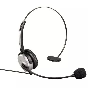 Hama Headband Headset Wired Office/Call center Juoda, Sidabrinė