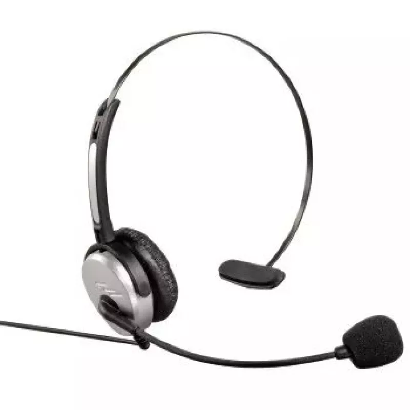 Hama Headband Headset Wired Office/Call center Juoda, Sidabrinė