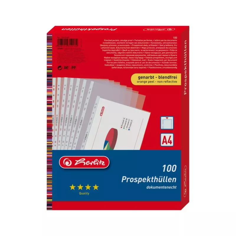 Dokumentų įdėklas Herlitz 10840320 A4