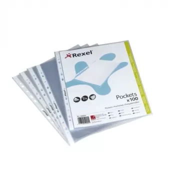 Rexel Premium A5 viršuje atidaromi įdėklai permatomi (100), Skaidrus, 175 mm, 225 mm, 25 mm