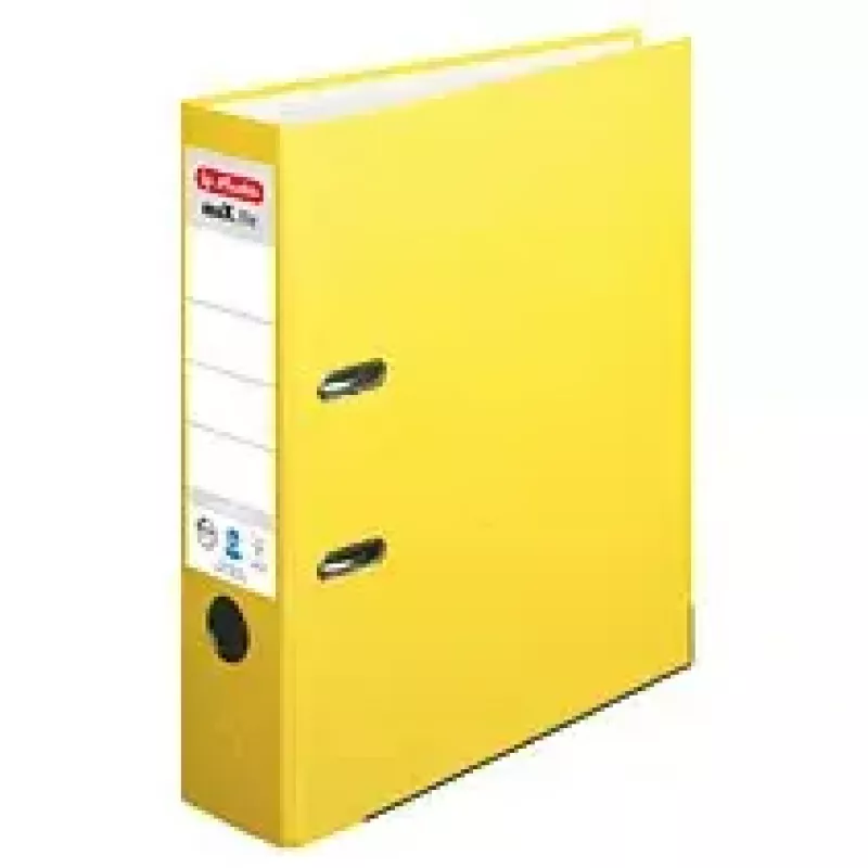 Aplankas su žiedais Herlitz 10841534 A4 Geltonas