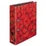 Segtuvas su žiedais Herlitz 10485126 A4 Rožinė, Juoda, Raudona